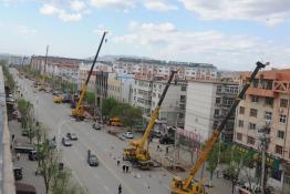 改造配網(wǎng)線路美化機(jī)場路