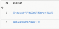 青海首公示2家售電公司