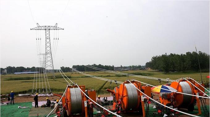 ±800千伏晉蘇線全面進(jìn)入架線施工高峰