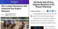 聚焦｜GE“可能計(jì)劃出售工業(yè)燃?xì)鈨?nèi)燃機(jī)”的背后：工業(yè)大拿齊“瘦身”！