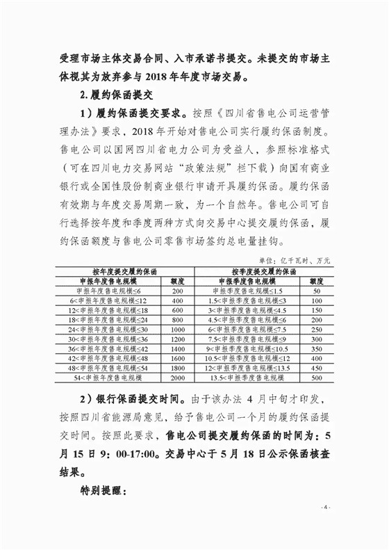 四川2018年度電力直接交易1號(hào)公告：風(fēng)電、光伏、部分水電企業(yè)可參與直接交易
