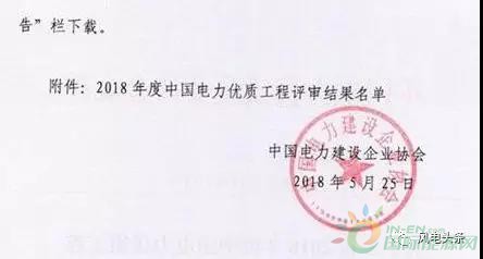 7個(gè)風(fēng)電工程獲獎(jiǎng)！2018中國(guó)電力優(yōu)質(zhì)工程評(píng)審結(jié)果名單出爐！（附詳細(xì)名單）