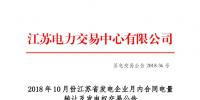 江蘇2018年10月月內(nèi)合同電量轉(zhuǎn)讓及發(fā)電權(quán)交易于26日展開
